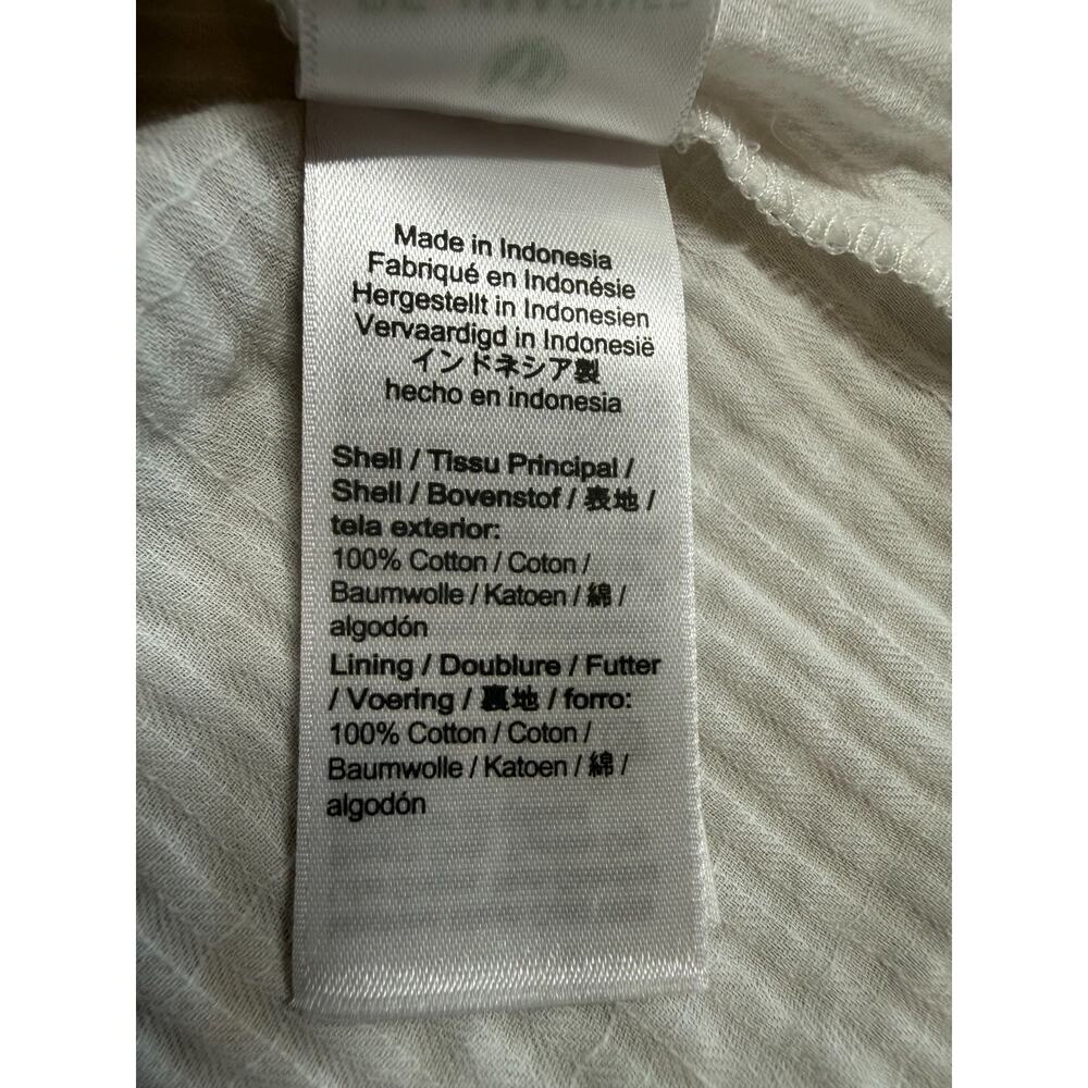 J Crew Bow Back Tiered Maxi Dress In Soft Gauze Womens Size Large White - Picture 13 of 15